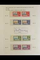 1935 Jubilee Set Complete In Horizontal Left-hand Marginal Pairs, (Pl 8B, Row 9  1/2) The Right Hand Stamp Showing The V - Gambia (...-1964)