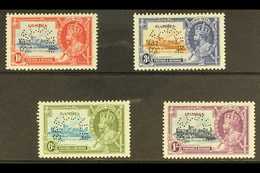 1935 Silver Jubilee Set Complete, Perforated "Specimen", SG 143s/6s, Very Fine Mint. (4 Stamps) For More Images, Please  - Gambia (...-1964)