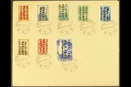 LITHUANIA / COUNTRY ISSUE 1941 (24 July) Env Bearing The 1941 5k To 80k Values Complete (Michel 2/9), Tied Kaunas Cds's. - Other & Unclassified