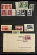 MEMEL 1939 "Memelland" Overprints Small Collection Includes The Complete Type I, II & III Overprints Sets Never Hinged M - Andere & Zonder Classificatie