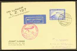 GRAF ZEPPELIN 1929 ORIENT FLIGHT 1929 (29 March) Printed Cover Addressed To Egypt, Bearing 2m Zeppelin Stamp Tied By "Fr - Sonstige & Ohne Zuordnung