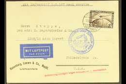 GRAF ZEPPELIN 1929 FIRST AMERICA FLIGHT 1929 (15 May) Cover Addressed To USA, Bearing 4m Zeppelin Stamp Tied By "Friedri - Other & Unclassified