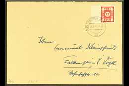 RUSSIAN ZONE EAST SAXONY 1945 (23 June) Cover Bearing 12pf Red (Mi BI, SG RE1) Left Marginal Example, Tied By Dresden Cd - Otros & Sin Clasificación