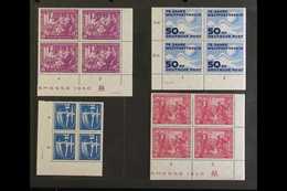 1949-1955 IMPRINT BLOCKS OF FOUR. SUPERB MINT/NEVER HINGED MINT COLLECTION Of All Different Corner Blocks Of 4 With PRIN - Otros & Sin Clasificación