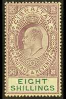 1906-11 8s Purple & Green, SG 74, Fine Mint For More Images, Please Visit Http://www.sandafayre.com/itemdetails.aspx?s=6 - Gibraltar