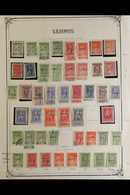 LEMNOS 1912-1913 MOSTLY MINT COLLECTION Of Local Overprints On A Page, Includes 1912-13 Overprints In Black Most Values  - Andere & Zonder Classificatie