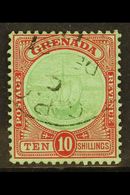 1913 10s Green And Red On Green, SG 101, Very Fine Used, Neat Cds Cancel. For More Images, Please Visit Http://www.sanda - Grenade (...-1974)