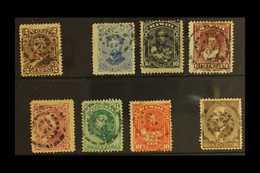 POSTMARKS DISTINCTIVE TARGET STYLE CANCEL On Range Of 1875-86 Issues, All Different With Values To 15c, Plus USA 1882 5c - Hawai