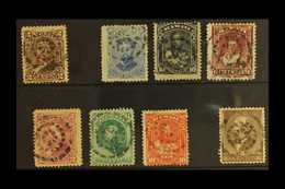 POSTMARKS DISTINCTIVE TARGET STYLE CANCEL On Range Of 1875-86 Issues, All Different With Values To 15c, Plus USA 1882 5c - Hawaii