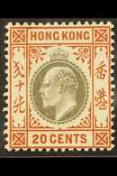 1903 20c Slate & Chestnut, SG 69, Fine Mint For More Images, Please Visit Http://www.sandafayre.com/itemdetails.aspx?s=6 - Autres & Non Classés