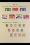 1937-1949 ATTRACTIVE FINE MINT COLLECTION On Leaves, Almost COMPLETE For The Period, Includes 1937 Coronation Set, 1938- - Sonstige & Ohne Zuordnung
