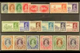 1937-40 KGVI Definitives, Complete Set Plus 1a Tete-beche Pair, SG 247/64, 250a, Very Fine Mint (18 + 1 Pair). For More  - Altri & Non Classificati