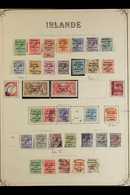 1922-1961 COLLECTION On Pages, Mint & Used, Includes 1922 Dollard Black Opts Set Mostly Mint & Red Opts To 9d Used, Plus - Other & Unclassified