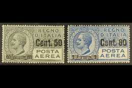 1927 AIRMAILS 50c On 60c Grey & 80c On 1l Blue, Sassone 8/9, Mi 270/1, Never Hinged Mint (2 Stamps). For More Images, Pl - Sin Clasificación