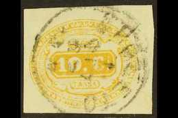 POSTAGE DUE 1863 10c Yellow (SG D6, Michel 1a, Sassone 1), Fine Used, Four Good To Large Margins, Nice Colour. For More  - Sin Clasificación