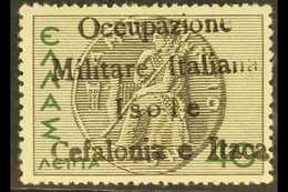 CEFOLONIA & ITHACA 40L Black And Green, Ithaca Issue, Sass 31, Fine Never Hinged Mint. Couple Of Tone Spots On Gum. Merc - Other & Unclassified