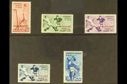 EGEO (DODECANESE ISLANDS) 1934 Football World Cup (Postage) Complete Set (Sass  S.13, SG 128/32), Very Fine Mint. (5 Sta - Sonstige & Ohne Zuordnung
