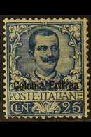 ERITREA 1903 25c Blue Overprint (SG 24, Sassone 24), Fine Mint, Very Fresh. For More Images, Please Visit Http://www.san - Sonstige & Ohne Zuordnung