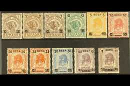 SOMALIA 1923 Surcharges Complete Set (Sassone 34/44, SG 33/43), Very Fine Mint, Most Stamps Including The Top Values Are - Other & Unclassified