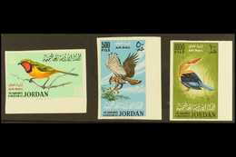 1964 Birds Air Set, IMPERF, SG 627/9, Very Fine Marginal Mint, Never Hinge. (3 Stamps) For More Images, Please Visit Htt - Jordanië