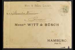 1901 GERMAN SEEPOST COVER (January) Printed "Witt & Busch, Lagos" Printed Envelope (242 X 168 Mm) To Hamburg "By S.S. Al - Nigeria (...-1960)