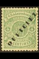 OFFICIAL 1875-78 4c Green Small "OFFICIEL" Type II Upright Overprint (Michel 12 II Var, SG O108), Fine Mint, Very Fresh, - Otros & Sin Clasificación