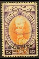KELANTAN 1942 (Jun) 6c On 25c Vermilion And Violet With Sunagawa Seal, SG J20, Very Fine Used. For More Images, Please V - Other & Unclassified