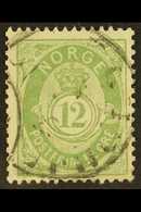 1882-85 12o Pale Green (Facit 41, SG 74, Michel 38), Fine Used, Fresh. For More Images, Please Visit Http://www.sandafay - Sonstige & Ohne Zuordnung