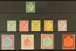 1908-1911 KEVII Definitive Set To £1, SG 72/81, The £1 With Faded Vignette With Some Light Surface Rubbing, The Rest, Ve - Nyassaland (1907-1953)