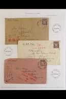 WWII COVERS 1944-5 Three Covers, Each Franked With Australia 3d KGVI Definitive, Each Has An "Australian Military Forces - Papúa Nueva Guinea