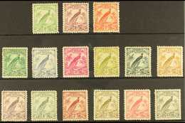 1932-34 Raggiana Bird (redrawn Without Dates) Set, SG 177/89, Fine Mint (15 Stamps) For More Images, Please Visit Http:/ - Papoea-Nieuw-Guinea