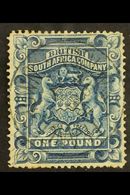 1892-3 £1 Deep Blue, SG 10, VFU With Light & Clear "FRANCESTOWN" Postmark, Small Closed Tear At Top. For More Images, Pl - Altri & Non Classificati