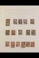 GERMAN OCCUPATION - WAR TAX STAMPS 1917 VERY FINE USED COLLECTION On Neatly Written Up Album Pages. Many Attractive Canc - Andere & Zonder Classificatie