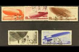 1934 Airship Propaganda Set, SG 662/6, Very Fine Used. (5 Stamps) For More Images, Please Visit Http://www.sandafayre.co - Other & Unclassified