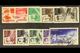 1935 Chelyuskin Rescue Set, SG 678/87, Very Fine Used. (10 Stamps) For More Images, Please Visit Http://www.sandafayre.c - Otros & Sin Clasificación
