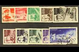 1935 Chelyuskin Rescue Set, SG 678/87, Very Fine Used. (10 Stamps) For More Images, Please Visit Http://www.sandafayre.c - Sonstige & Ohne Zuordnung