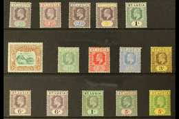 1902-10 MINT KEVII COLLECTION Presented On A Stock Card & Includes 1902-03 CA Wmk Set, 1902 2d Columbus Anniversary & 19 - Ste Lucie (...-1978)