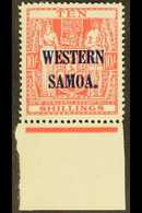 1935-42 10s Pale Carmine- Lake Postal Fiscal On "Wiggins Teape" Paper, SG 194b, Never Hinged Mint. For More Images, Plea - Samoa