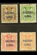 1945 - 1953 Postal Fiscal Set To £1 On Wiggins Teape Paper, Wmk Mult NZ And Star, SG 207/10, Very Fine Used. (4 Stamps)  - Samoa