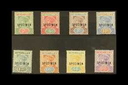 1890 Complete Die I Set Overprinted "SPECIMEN", SG 1/8s, Very Fine Mint. (8 Stamps) For More Images, Please Visit Http:/ - Seychelles (...-1976)