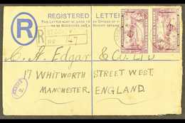 1941 (July) KGVI 3d Registered Envelope With Additional 1½d Pair, Segbwema To England, Fine Oval Violet "CENSOR 2.", Att - Sierra Leone (...-1960)