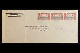 1941 (March) Envelope To England, Bearing 1d X3 Tied Freetown Cds's, Violet Boxed "PASSED BY CENSOR. 3.", Censor Re-seal - Sierra Leone (...-1960)