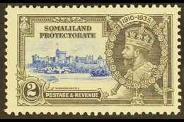 1935 2a Ultramarine & Grey Jubilee KITE AND VERTICAL LOG Variety, SG 87k, Fine Mint, Very Fresh. For More Images, Please - Somaliland (Protectorate ...-1959)