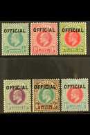 NATAL OFFICIALS 1904 King Edward VII Complete Set, SG O1/O6, Very Fine Mint. (6 Stamps) For More Images, Please Visit Ht - Non Classés