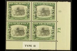 OFFICIAL 1950-4 5s Black & Deep Yellow-green, On SG 122a, Cylinder 72 8, SG O50a, Never Hinged Mint, Light Vertical Crea - Non Classés