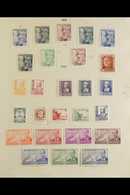 1937-1960 NATIONAL STATE ISSUES. ATTRACTIVE FINE MINT COLLECTION On Leaves, All Different, Includes 1937 4p Isabella Wit - Andere & Zonder Classificatie