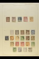 1854-1988 ATTRACTIVE COMPREHENSIVE MOSTLY FINE USED COLLECTION On Leaves, Mainly All Different, Inc (all Used) 1854-59 S - Andere & Zonder Classificatie