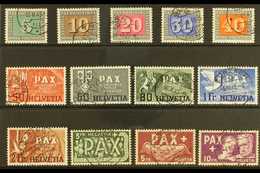 1945 Pax - Peace Complete Set (Michel 447/59, SG 447/59), Superb Cds Used, Very Fresh & Attractive. (13 Stamps) For More - Sonstige & Ohne Zuordnung