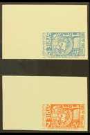 1955 10th Anniversary Of United Nations, 7½p & 12½p IMPERFORATE PROOFS In Unissued Colours, As SG 571/2, Never Hinged Mi - Syrie