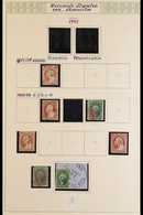 1851 - 1898 CHIEFLY FINE USED COLLECTION Written Up On Pages Including 1857 Perf 15½ 10c Green (3, One On Piece), 1861 P - Otros & Sin Clasificación